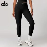 ALO yoga set con cojín sujetador chaleco ajuste desnudo sensación de elevación de cadera media running pantalones de fitness - details 10