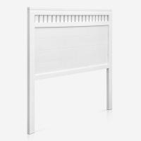 Cabecero Bora para Cama de 150 Fabricado en Madera Maciza de Pino insigni Acabado Blanco Satinado - details 2