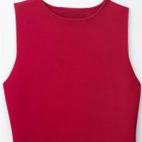 2025 Versátil Casual Sin Mangas con Cuello Redondo y Costuras de Punto, Nueva Llegada de Verano, Vestido Largo para Mujer - details 7