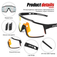 Kapvoe-gafas de sol fotocromáticas rojas para ciclismo, lentes deportivas para bicicleta de montaña - details 6