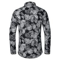 Camisas Casuales para Hombres Impresión de Moda, Elástica, Sin Hierro, Talla Grande - details 17