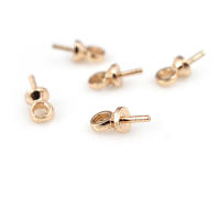 Cuentas de Perlas de Brasso Dorado 18K 40PCS Huecos Medios Suministros para Hacer Joyería DIY - details 24
