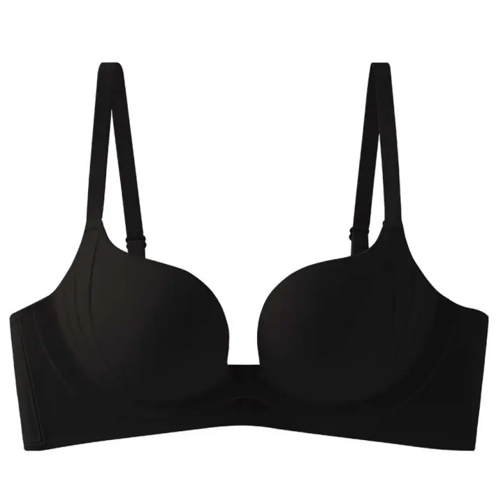 Sujetador ajustado sin aros con escote en V profundo, sujetador antiflacidez a prueba de golpes para mujer, lencería con pechos recogidos, ropa interior push-up - 1