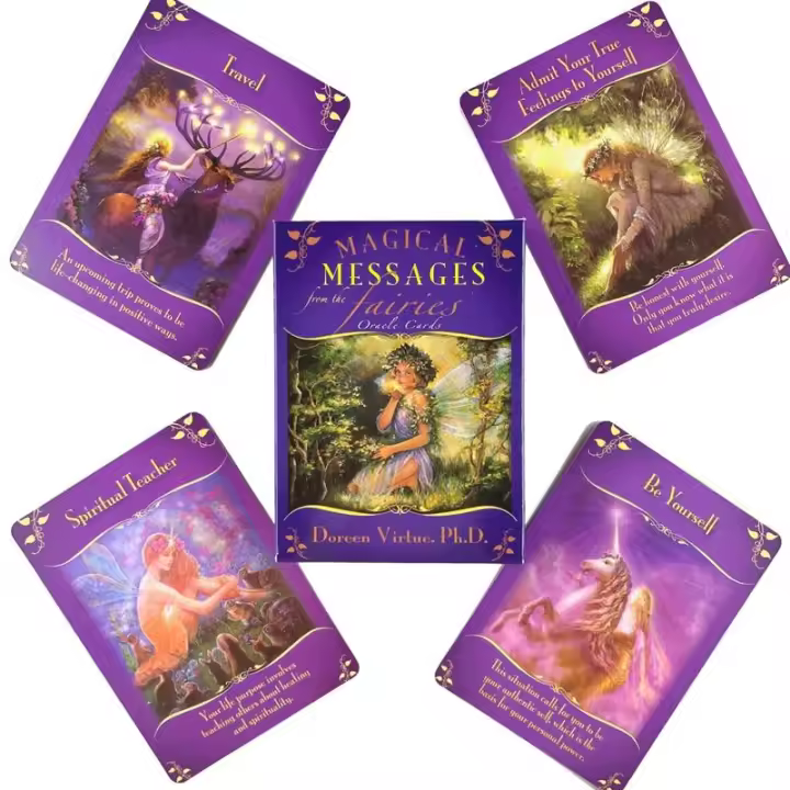 Mensajes mágicos de las hadas, cartas de oráculo, mesa de fiesta de ocio, adivinación de La Fortuna, baraja de Tarot - 1