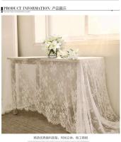Bodas Ense de campo blanco y negro, manteles de recepción bordados vintage, decoraciones bohemias para fiestas, - details 1