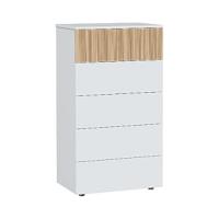 Habitdesign Comoda 3 Cajones Dormitorio LowCost Acabado en Roble Medidas: 77 cm (Ancho) x 80 cm (Alto) x 38 cm (Fondo) - details 5
