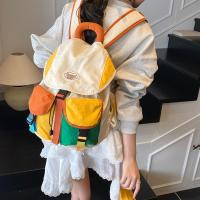 Bolsas para padres e hijos de 2 tamaños a juego de colores, mochila escolar con cordón multibolsillo de estilo coreano, mochila de nailon de gran capacidad para niños - details 13