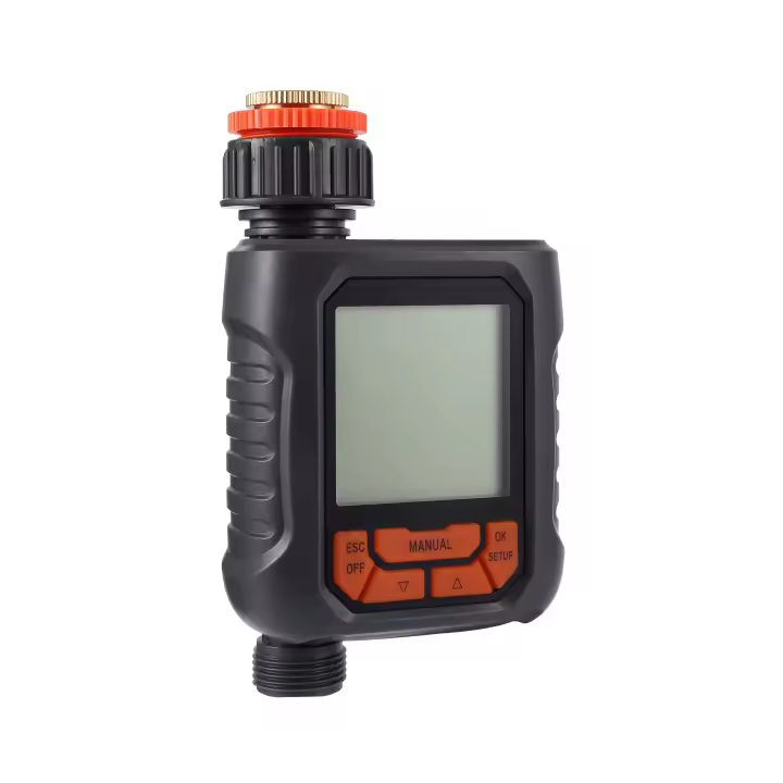 Temporizador de agua con pantalla LCD, controlador de riego automático electrónico inteligente para el hogar, jardín, balcón, planta, suministros de riego para césped - 1