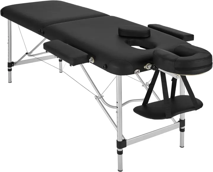 Mesa de Masaje Profesional Camilla Plegable Altura Ajustable, 2 Zonas, Con Bolsa de Transporte - 1