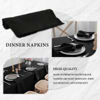 Servilletas de tela de piezas para cena, paño suave lavable y reutilizable, para restaurante, boda, Hotel, fiesta, 12 unidades - details 1