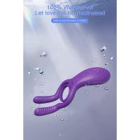 Vibrador Juguetes sexuales para adultos para pareja Vibradores de anillo vibratorio masculino 12 vibraciones Estimulador de clítoris del punto G 18+ - details 6