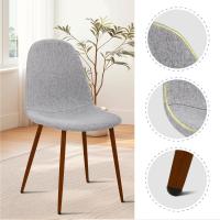 Cocinas Modernas con Patas de Metal y Respaldo Ergonómico, Color Gris Tela, Tejido, Espuma, Unidades - details 4