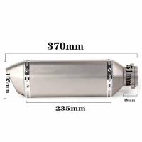 Motorcycle exhaust pipe Vent Pipe Exhaust Muffler Pipe Removable Silencer Power pipe Universal For z800 er6n z650 Ninja 300 er6n - details 1