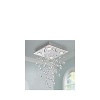 Gold Modern Colgante Candelabro Cristal Gota de Lluvia Iluminación Lámpara de Techo Lámpara para Comedor Baño Dormitorio Sala de estar 3 bombillas E14 Requeridas - details 8