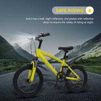 Bicicleta de Montaña de Acero de Alto Carbono y PU para Niños Estilo Clásico Duradero Belleza - details 1