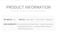 LAIKOU protector solar Spf50 Gel loción aislante crema blanqueadora cremas hidratantes brillo Facial - details 10