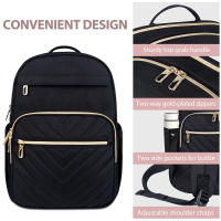 Mochila para ordenador portátil de 15,6 pulgadas, Mochila para mujer, antirrobo, viaje, trabajar, fiesta - details 6