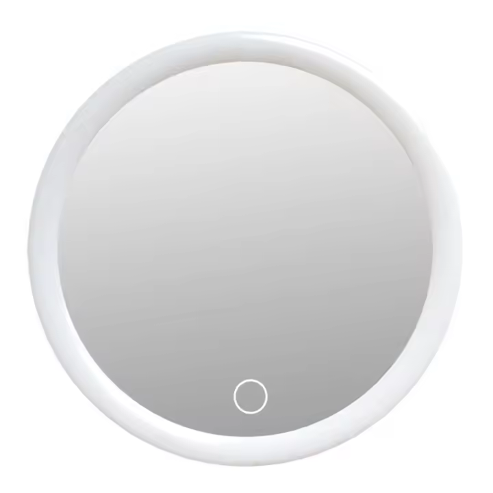 Espejo de maquillaje compacto con luces LED, espejo de aumento de 10 aumentos para baño, dormitorio, Hotel - 1