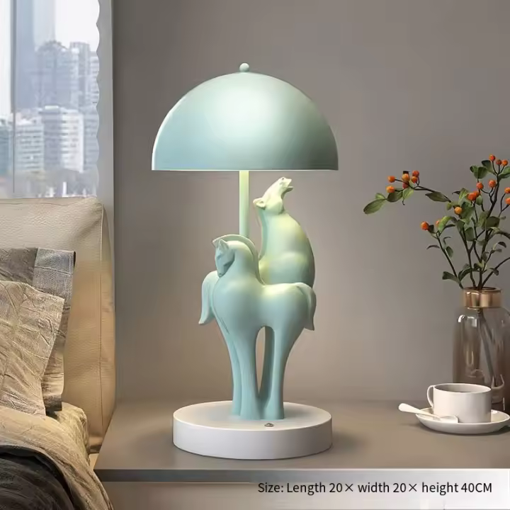 Caballo de lujo ligero un ambiente exitoso lámparas adornos de escritorio de estudio de la Sala de estar - 1