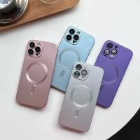 Funda magnética mate de lujo para iPhone, 15, 14, 13, 12, 11 Pro Max Plus, Magsafe, funda suave a prueba de golpes - details 1