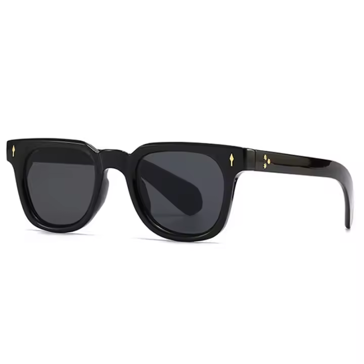 Gafas de sol para hombre Gafas de sol cuadradas retro con remaches para hombre - 1