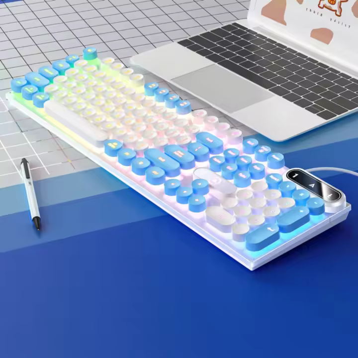 Teclado Con Cable Para Juegos, Accesorios De Ordenador Portátil, De Bajo Perfil, Con Numpad - 1