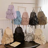 Linda mochila con cordón de estilo coreano, gran capacidad, diseño de nicho, bolsa de nailon suave y ligera, bolsa plegable para libros, bolso de hombro para exteriores - details 16