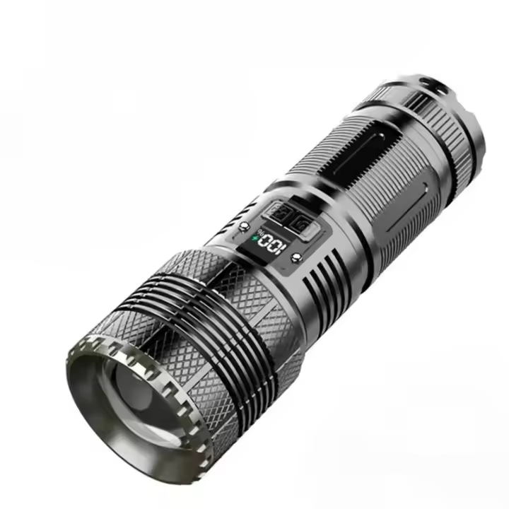 Linterna LED de alta potencia Linterna táctica con zoom de 2000W Resistente al agua - 1