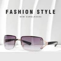 Gafas de Sol de Lujo Y2K Diseño Retro para Mujer Ideal para Acampar, Ciclismo, Pesca Sin Marco - details 4