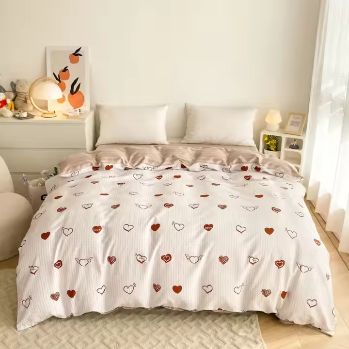 Funda de edredón de algodón con estampado a doble cara, edredón Extra grande, 220x240, agradable para la piel - 1