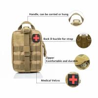Kit de Supervivencia Táctico de Primeros Ayudos Militar Mochila Médica de Emergencia Impermeable y Resistente con Sistema Molle Ideal para Acampar, Cazar, 4x4 Para Todas las Edades - details 4