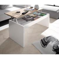 Mesa de Centro Elevable Mueble de Sala Blanco Brillante Medidas 102 cm (Ancho) x 43/52 cm (Alto) x 50 cm (Fondo) - details 10