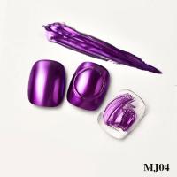 0,5g/tarro de polvo para uñas efecto espejo esmalte de Gel holográfico manicura brillo cromo, 5 colores para decoración de diseño de uñas DIY - details 7