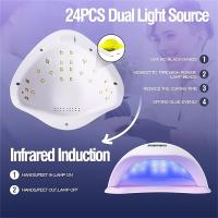 Secador de uñas LED de 48W, Gel de uñas, curado de luz UV, con 4 temporizadores, Sensor automático, Pantalla LCD, Herramientas, 1 unidad - details 7