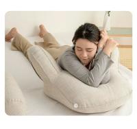 Almohada de Lumbar de Poliéster 100% Cojín de Estudio de Lectura con Bolsillos y Apoyo de Brazo para Cama, Sofá, Silla de Oficina - details 1
