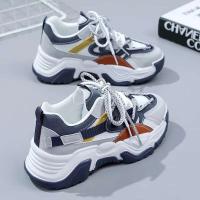 Suela de goma antideslizante con cordones para mujer, zapatos de papá de suela gruesa, zapatos para correr y caminar en el gimnasio para mujer - details 3