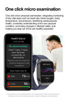 Relojes inteligentes de diagnóstico para hombres, pulsera con control del ritmo cardíaco y de la presión arterial, resistente al agua IP68, para IOS, ECG, AI, novedad de 2025 - details 8