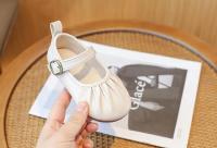 Zapatos de cuero de princesa para niñas, zapatillas individuales de moda con boca poco profunda, suela suave y boda para fiesta, novedad de primavera 2024 - details 14