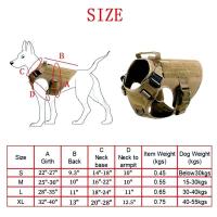 Correa para perros grandes, chaleco de entrenamiento para caminar, arnés y collar para perros de todas las razas, pastor alemán Malinois - details 2