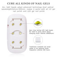 Lámpara Mini Plegable de 6W Luz UV para Curación de Esmalte de Uñas Herramienta de Manicura DIY - details 4