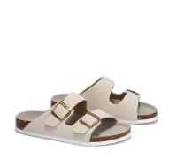 Sandalias planas de mujer con soporte para el arco, 2 hebillas ajustables, zapatos, suela de goma antideslizante - details 2