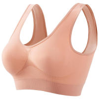 Women solid color fitness sports bra top gym yoga athletic tight workout soft brassiere padded - details 39