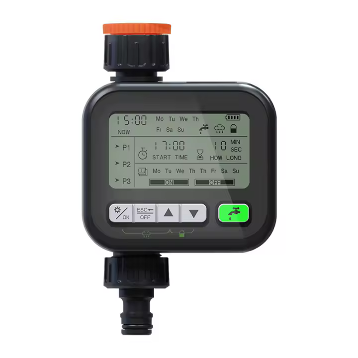 Temporizador de aspersor programable manguera de agua temporizador de grifo controlador de riego temporizador de riego de jardín con retardo de lluvia Manual 1 salida - 1