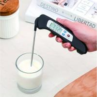 Termómetro plegable a prueba de polvo, sonda para leche, cocina, aceite para hornear, barbacoa, medidor de temperatura del agua y alimentos, 1 ud. - details 0