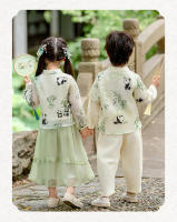 Conjunto nacional antiguo Hanfu para niños, nuevo disfraz de rendimiento de alta gama Tang chino para niñas de estilo primavera y otoño - details 7