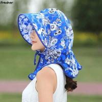 Gorra de Sol con Borla Ancha Protección UV para Mujeres Gorra de Playa Floral - details 7