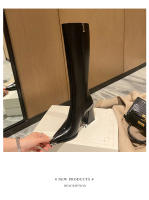 Botas Nuevas De Mujer, Botas Puntiagudas De Tacón Grueso. - details 3