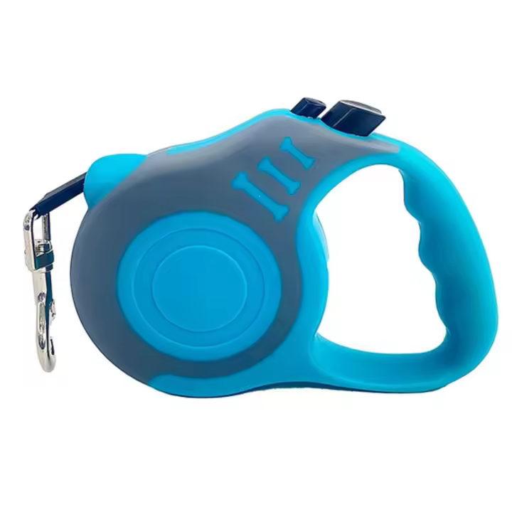 Durable, resistente, automático con mango antideslizante, correa de nailon para caminar para perros, correa para correr para cachorros, cuerda de tracción para perros - 1