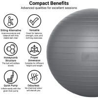 Bola de Equilibrio para Yoga Equipo de Fitness para el Hogar Ideal para Embarazadas y Rehabilitación Deportes y Salud - details 7