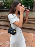 TARUXY-Vestidos largos ajustados de punto para mujer, vestidos largos informales holgados de cintura alta con temperamento elegante para otoño - details 20